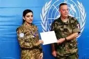  اهدای نشان ویژه شجاعت سازمان ملل به بانوی نظامی پاکستانی 