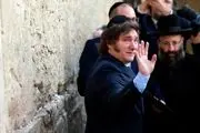 گریه عجیب و احساسی رئیس جمهور آرژانتین در اسرائیل