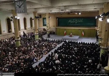 دیدار معلمان با حضرت آیت‌الله خامنه‌ای رهبر معظم انقلاب اسلامی/گزارش تصویری