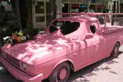  ماشین عروس صورتی خاص!/ عکس