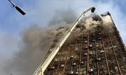  انفجار دو مخزن سوخت در بالای ساختمان پلاسکو