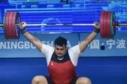 3 مدال طلا بر سینه داوودی در وزنه‌برداری قهرمانی آسیا