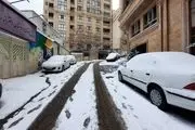 حجم یک متری برف در اغلب محله‌های منطقه یک تهران