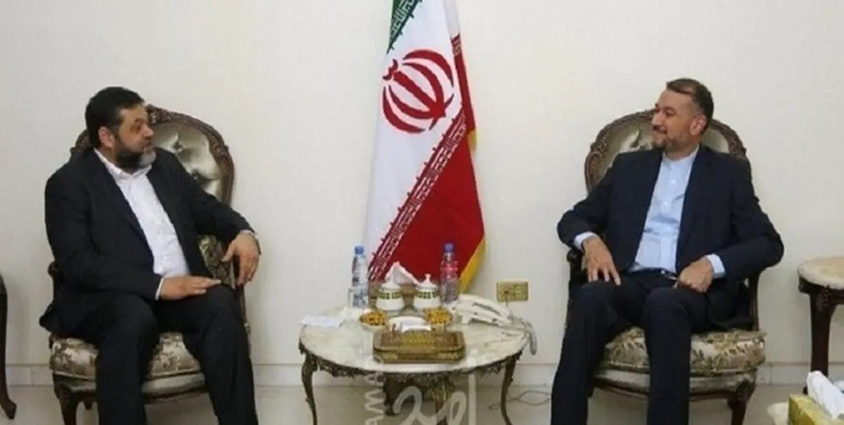 دیدار و گفت‌وگوی هیأتی از حماس با امیر عبداللهیان 