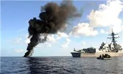ارتش یمن یک قایق نظامی ائتلاف عربستان را منهدم کرد