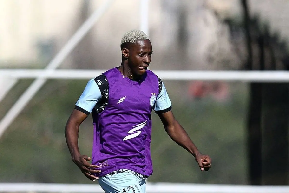 فرم عالی موسی جنپو در تمرینات دوبی