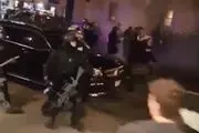 برخورد شدید پلیس آمریکا  با تظاهرات آرام معترضین/ فیلم