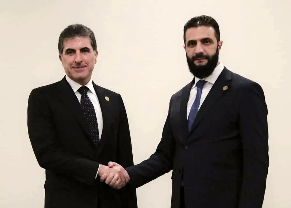 بارزانی با جولانی دیدار کرد + جزئیات