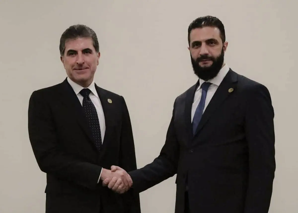 بارزانی با جولانی دیدار کرد + جزئیات