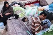 کانکس‌های زلزله‌زدگان سرپل‌ذهابی واژگون شد