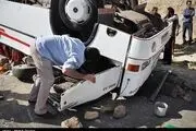  اتوبوس در بروجرد واژگون شد 
