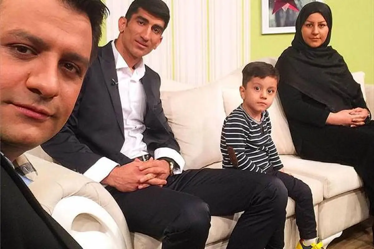 دست بیرانوند و پای پسرش در گچ