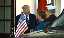 دیدار صدراعظم آلمان با ترامپ در کاخ سفید