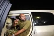 پسر قذافی به دردسر افتاد