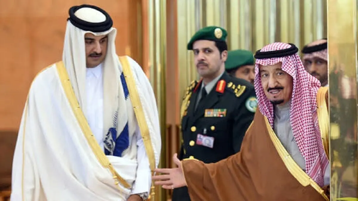 گفتگوی امیر قطر با پادشاه عربستان
