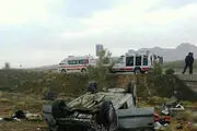 
2کشته و مصدوم بر اثر واژگونی خودرو در اردستان

