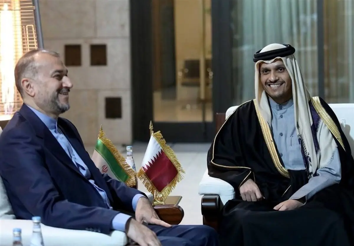 دیدار امیرعبداللهیان با وزیر امور خارجه قطر 