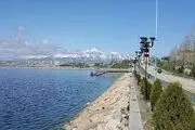 ببینید| توفان دریاچه شورابیل را به هم ریخت