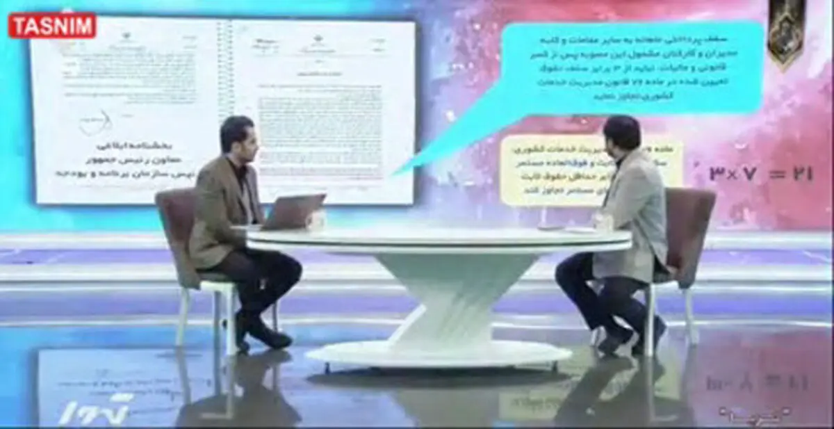 بخشنامه ای عجیب برای حقوق مدیران دولتی+فیلم