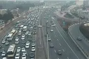 هشدار  پلیس راهور/ترافیک سنگین در آزادراه قزوین-کرج