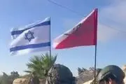 پرچم اسرائیل در قنیطره برافراشته شد+فیلم