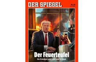 طرح جلد اشپیگل؛ رئیس‌جمهوری که کشورش را به آتش کشید
