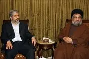 هیات حماس با سید حسن نصرالله دیدار کرد