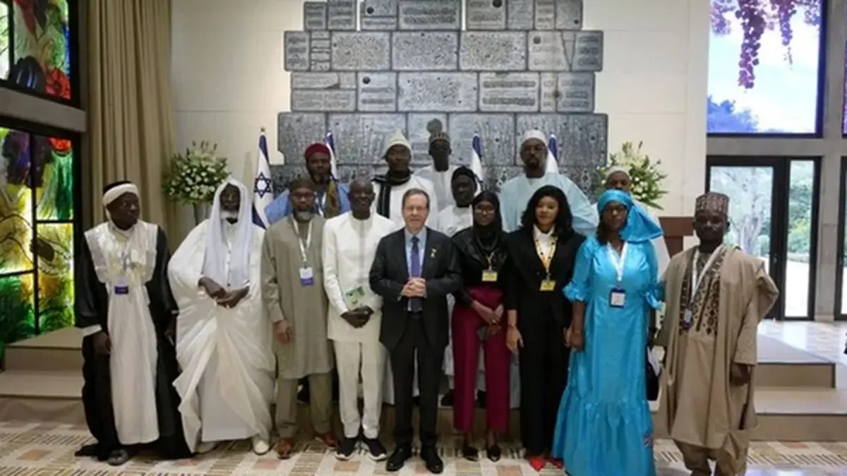 روحانیون آفریقایی با رئیس اسرائیل دیدار کردند