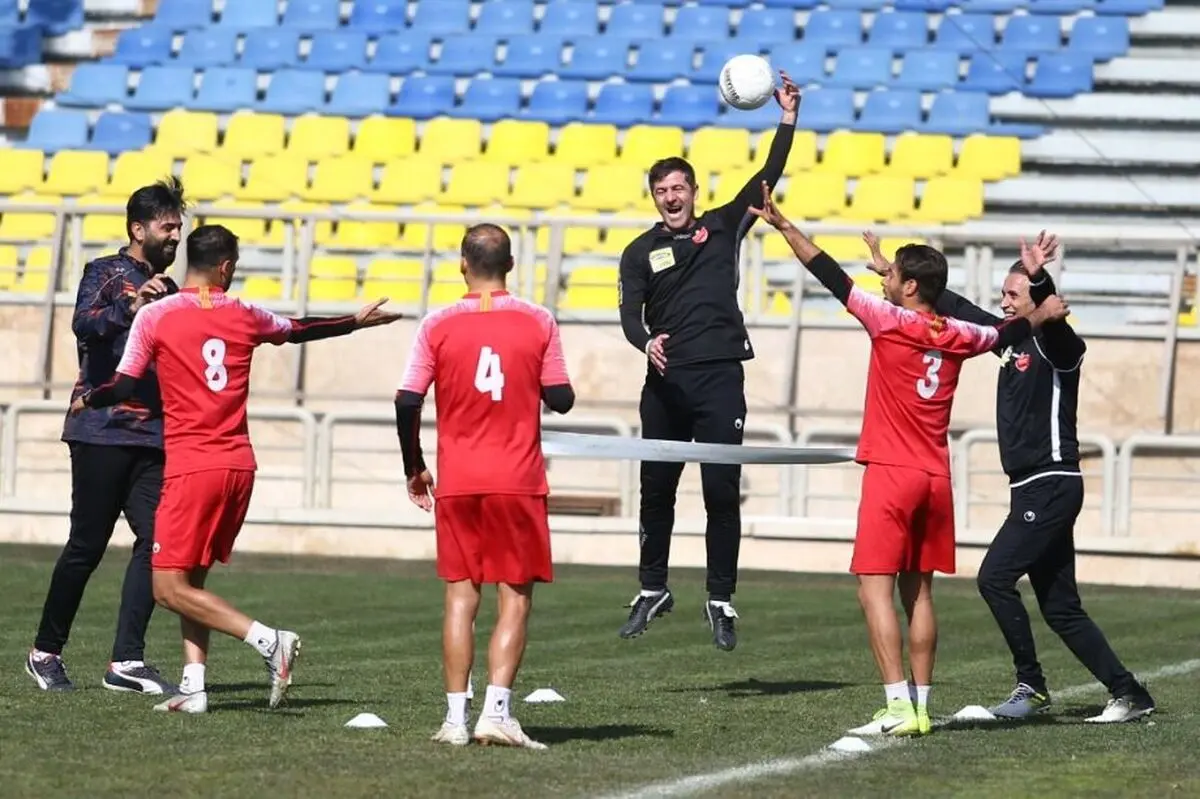 تمرین پرسپولیس در حضور بازرس بهداشتی برگزار شد