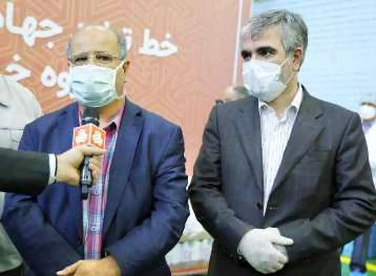 بازدید فرمانده ستاد مقابله با کرونا در تهران از خط تولید محلول ضدعفونیکننده سایپا