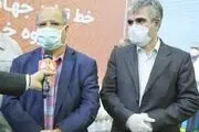 بازدید فرمانده ستاد مقابله با کرونا در تهران از خط تولید محلول ضدعفونی‌کننده سایپا