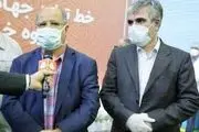 بازدید فرمانده ستاد مقابله با کرونا در تهران از خط تولید محلول ضدعفونی‌کننده سایپا