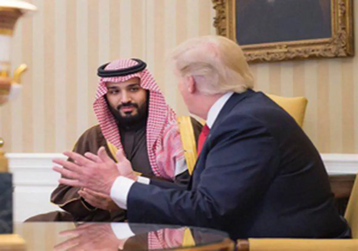 دیدار بن سلمان و ترامپ در کاخ سفید 
