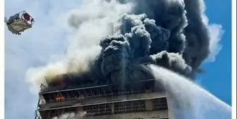 آتش‌سوزی مهیب در یک نیروگاه برق در اراضی اشغالی+ عکس