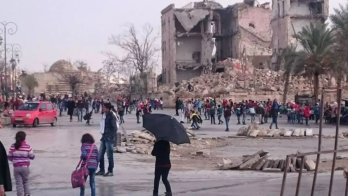 بازگشت دانش آموزان حلب به مدارس