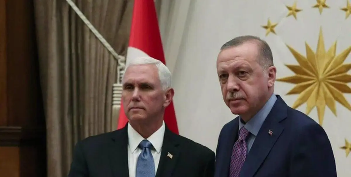 موافقت اردوغان و پنس بر سر آتش‌بس‌ موقت در سوریه 