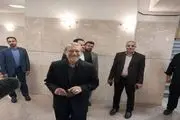 شوخی لاریجانی و خبرنگاران در ستاد انتخابات+ فیلم