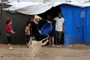 سیلاب در غزه چادر آوارگان را غرق کرد