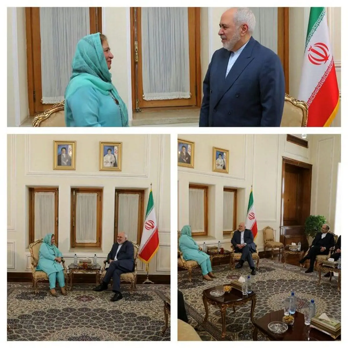 دیدار سفیر پاکستان با ظریف در پایان ماموریتش در تهران
