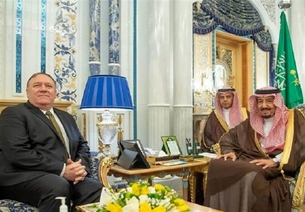 دیدار ملک سلمان و پامپئو در جده