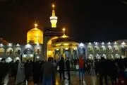 حرم مطهر رضوی سیاهپوش شد /گزارش تصویری