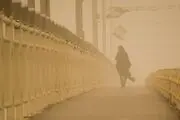 طوفان گردوخاک در آسمان مشهد/ عکس