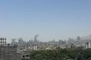 فیلم لحظه اصابت موشک در نزدیکی میدان ونک