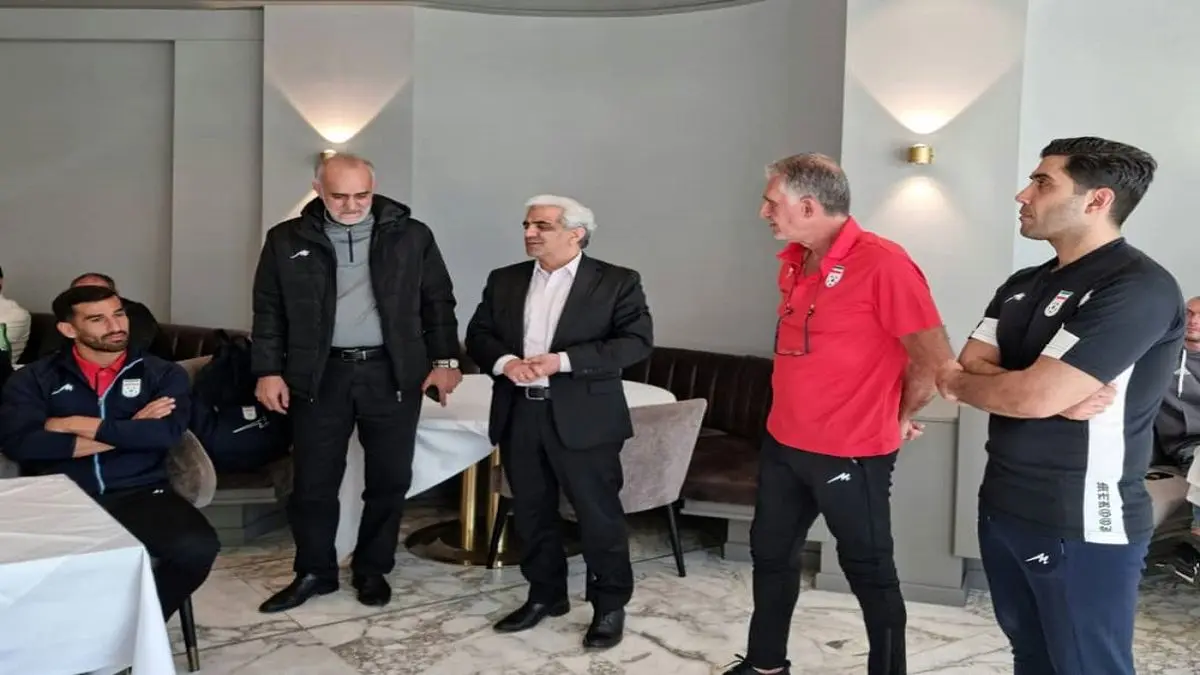 دیدار سفیر ایران در اتریش با ملیپوشان فوتبال
