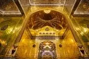 تصاویری زیبای از ایوان طلای حرم حضرت عباس(ع)