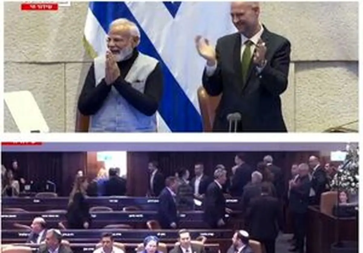 تحقیر نخست وزیر هند در کنست اسرائیل +فیلم