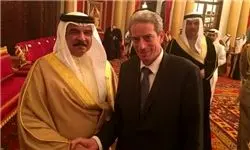 شاه بحرین دست در دست خاخام صهیونیست+عکس