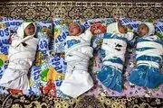 تولد چهارقلوها در سیستان و بلوچستان+عکس
