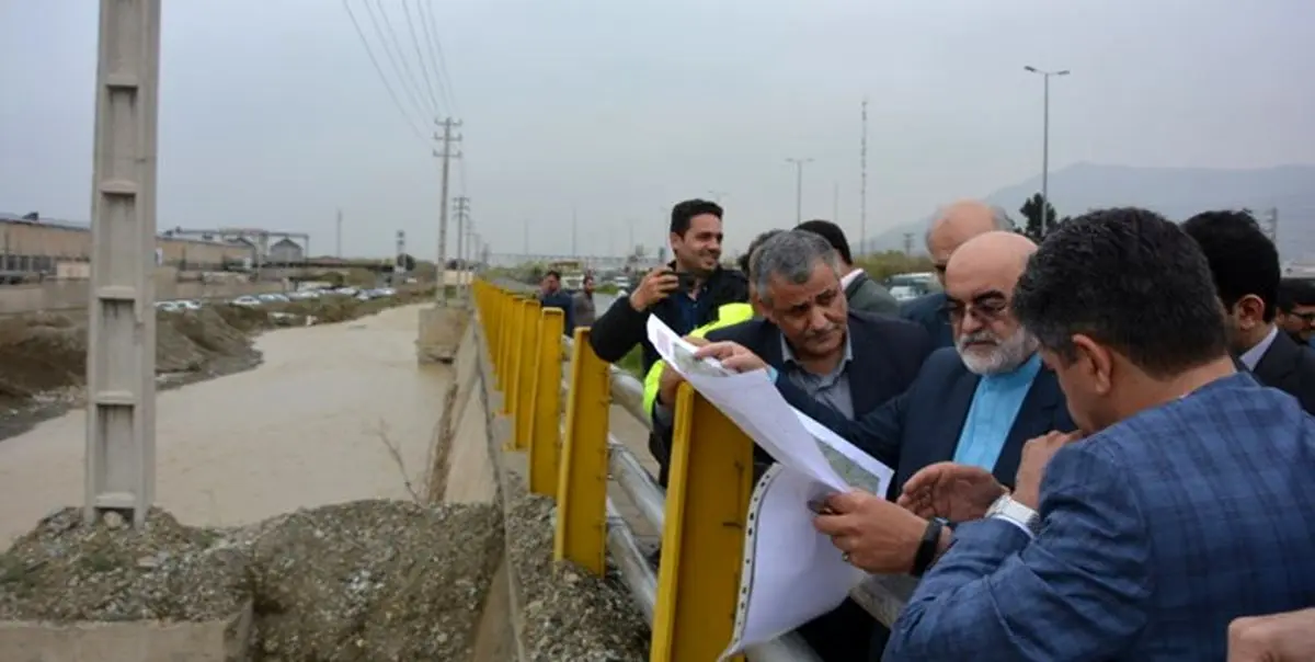 بازدید قاضی سراج از مناطق سیلخیز تهران
