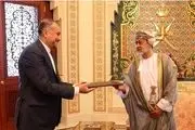 تسلیم پیام رئیس جمهور ایران به سلطان عمان